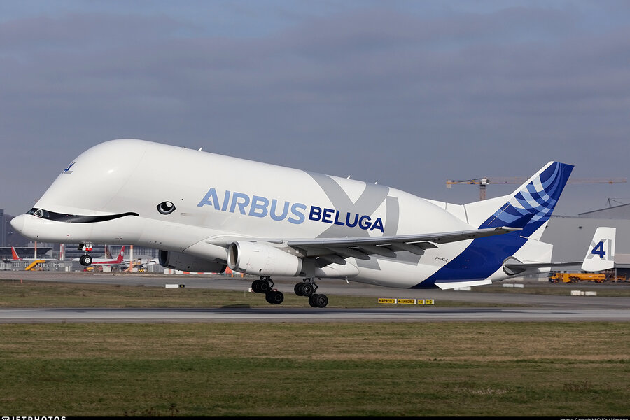 Beluga für Rumpf-und Flügeltransporte